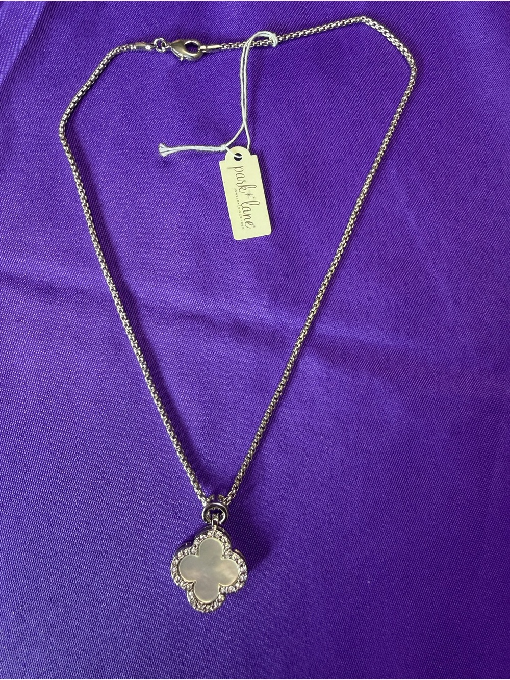 Park Lane Euphoria Mother of Pearl Crystal Necklace NWT Retired $86